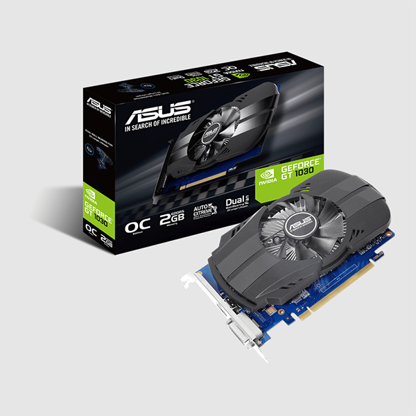 Card màn hình Asus Phoenix GeForce GT 1030 OC (2GB/ DDR5/ 64 bit)