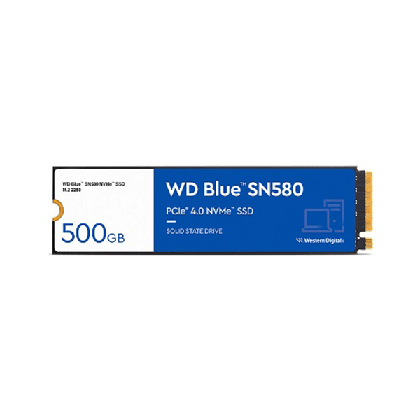 Ổ cứng SSD Western Digital Blue SN580 500Gb (NVMe PCIe/ Gen4x4 M2.2280/ 4000MB/s/ 3600MB/s)