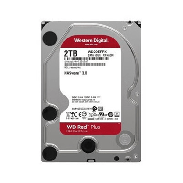 Ổ cứng Western Digital Red Plus 2TB NAS (3.5Inch/ 5400rpm/ Cache 64MB/ SATA3)