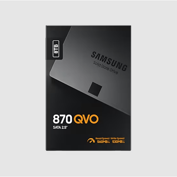 Ổ cứng SSD Samsung 870 Qvo 8Tb (SATA3/ 2.5Inch/ 560MB/s/ 530MB/s)