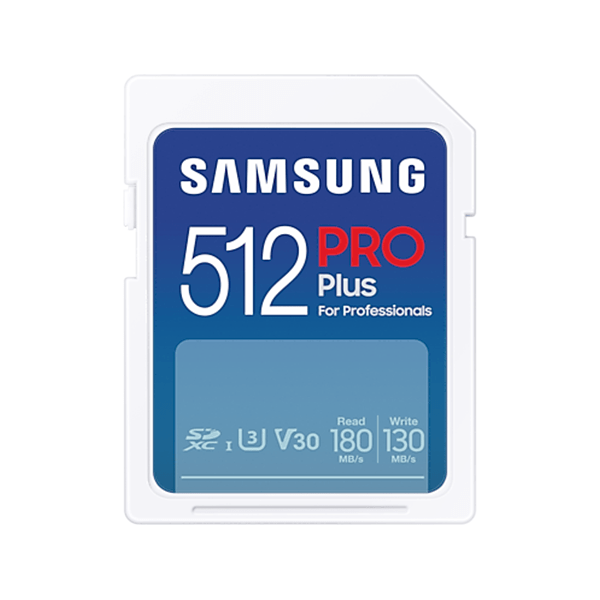 Thẻ nhớ SD Samsung Pro Plus 512GB (R/W 180MB/s/ 130MB/s)