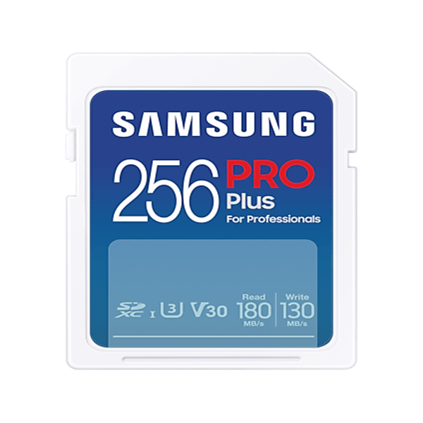 Thẻ nhớ SD Samsung Pro Plus 256 GB (R/W 180MB/s/ 130MB/s)