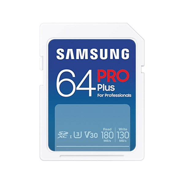 Thẻ nhớ SD Samsung Pro Plus 64GB (R/W 180MB/s/ 130MB/s)
