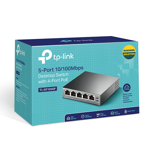 Switch TP-Link TL-SF1005P 5 cổng 10/100Mbps với 4 cổng PoE