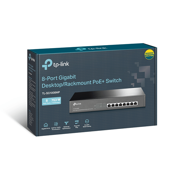 Switch TP-Link TL-SG1008MP 8 Cổng Gigabit với 8 Cổng PoE+
