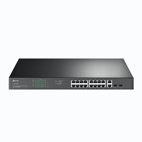 Switch TP-Link TL-SG1218MP Gigabit Rackmount 18 cổng với 16 PoE+