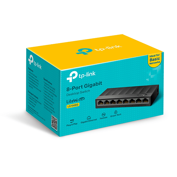 Switch TPLink LS1008G để bàn 8 Cổng 10/100/1000Mbps