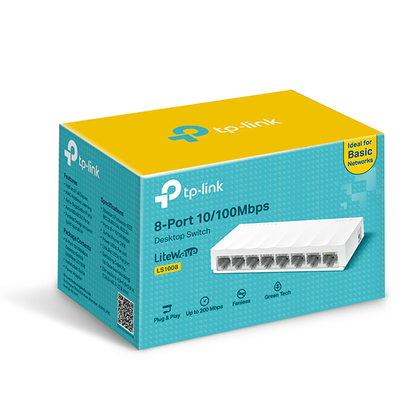 Switch TPLink LS1008 để bàn 8 Cổng 10/100Mbps