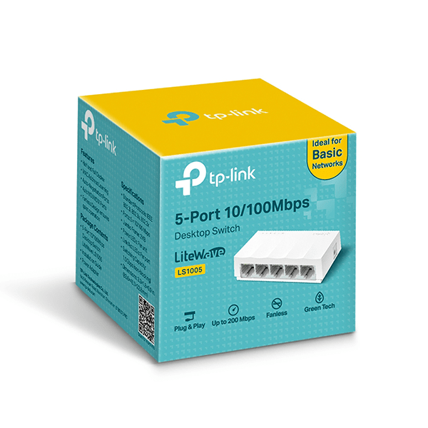Switch TPLink LS1005 để bàn 5 Cổng 10/100Mbps