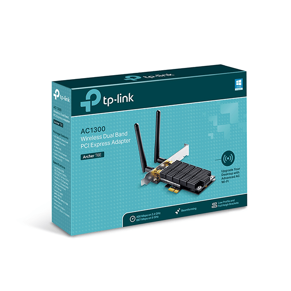 Cạc mạng Wifi TPLink Archer T6E PCI Express Băng Tần Kép AC1300