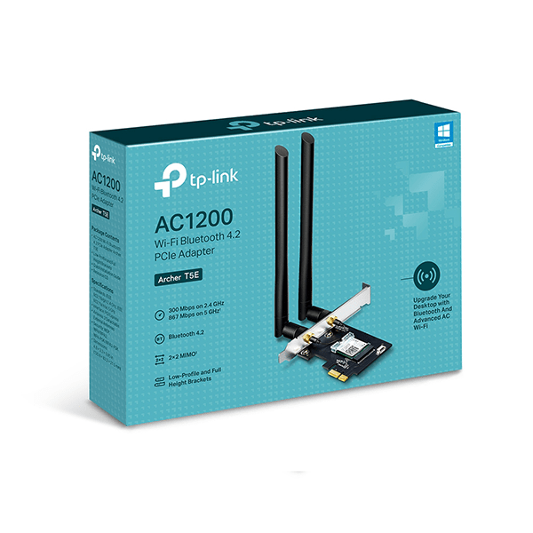 Cạc mạng WiFi AC1200 + Bluetooth 4.2 PCIe TPLink Archer T5E