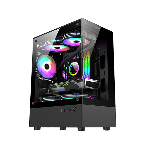 Vỏ case máy tính KENOO ESPORT MK100 - Màu Đen