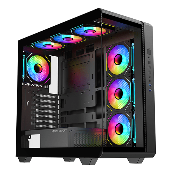 Vỏ case máy tính KENOO ESPORT FK810 - Màu Đen