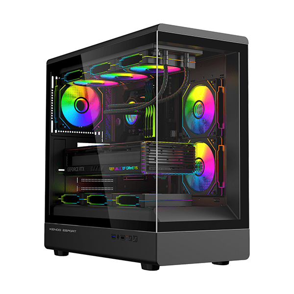 Vỏ case máy tính KENOO ESPORT AK420 - Màu Đen