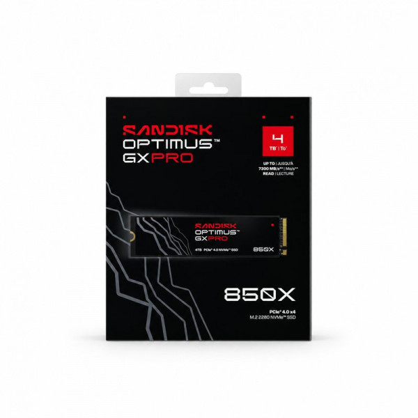 SSD SanDisk Optimus GX PRO 850X 4TB PCIe 4.0 NVMe SDSP81400TAN-000E0