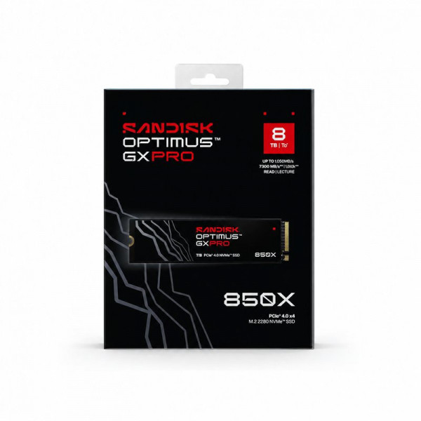 SSD SanDisk Optimus GX PRO 850X 8TB PCIe 4.0 NVMe SDSP81800TAN-000E0