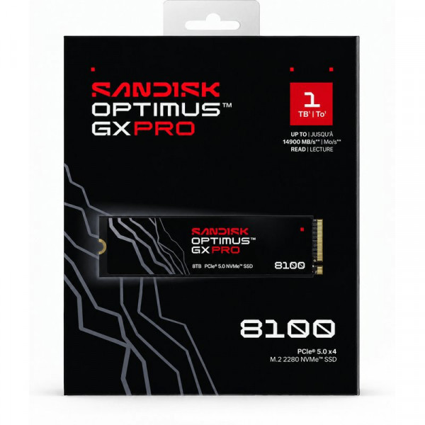 SSD SanDisk Optimus GX PRO 8100 1TB PCIe 5.0 NVMe SDSP82100TAN-000E0