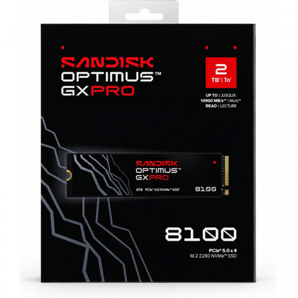 SSD SanDisk Optimus GX PRO 8100 2TB PCIe 5.0 NVMe SDSP82200TAN-000E0