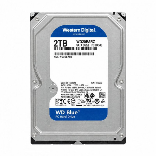 Ổ cứng Western Digital Blue 2TB (3.5Inch/ 5400rpm/ 64MB/ SATA3)
