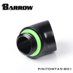 Ống nối Barrow Adapter Male to Female 45 (đen)