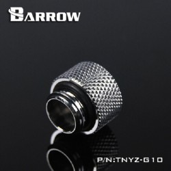 Ống nối Fitting Barrow Male to Female 10mm (bạc)
