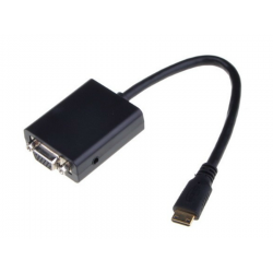 Cáp chuyển đổi mini HDMI + audio sang VGA
