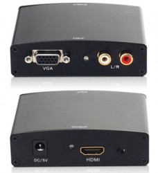 Bộ chuyển đổi Audio + VGA sang HDMI