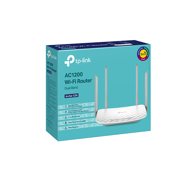 Bộ định tuyến không dây TP-Link Archer C50 băng tần kép AC1200