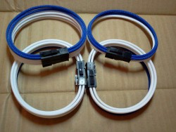 Dây nguồn bọc lưới cho VGA 8 pin nối dài (multi color)