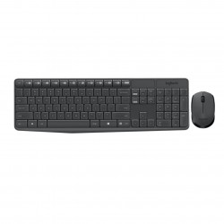 Bộ bàn phím chuột không dây Logitech MK235 (USB-Wireless, Không dây)