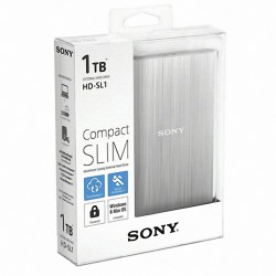 Ổ cứng lắp ngoài Sony Compact Slim 1Tb USB3.0 Silver