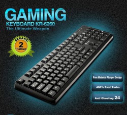 Bàn phím bán cơ I-Rocks KR6260 Gaming (USB, Có dây)