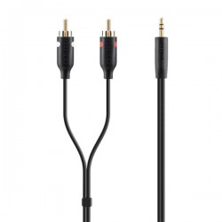 Cáp chuyển (audio) Belkin 1 đầu 3,5mm ra 2 đầu bông sen