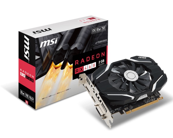 MSI RX460 2G OC (AMD Radeon/ 2Gb/ DDR5/ 128 Bits)