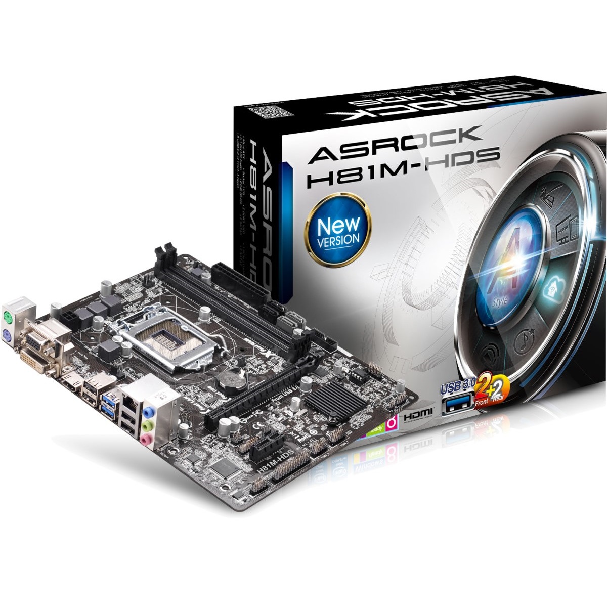 Asrock H81M-HDS (Chipset Intel H81/ Socket LGA1150/ VGA onboard)