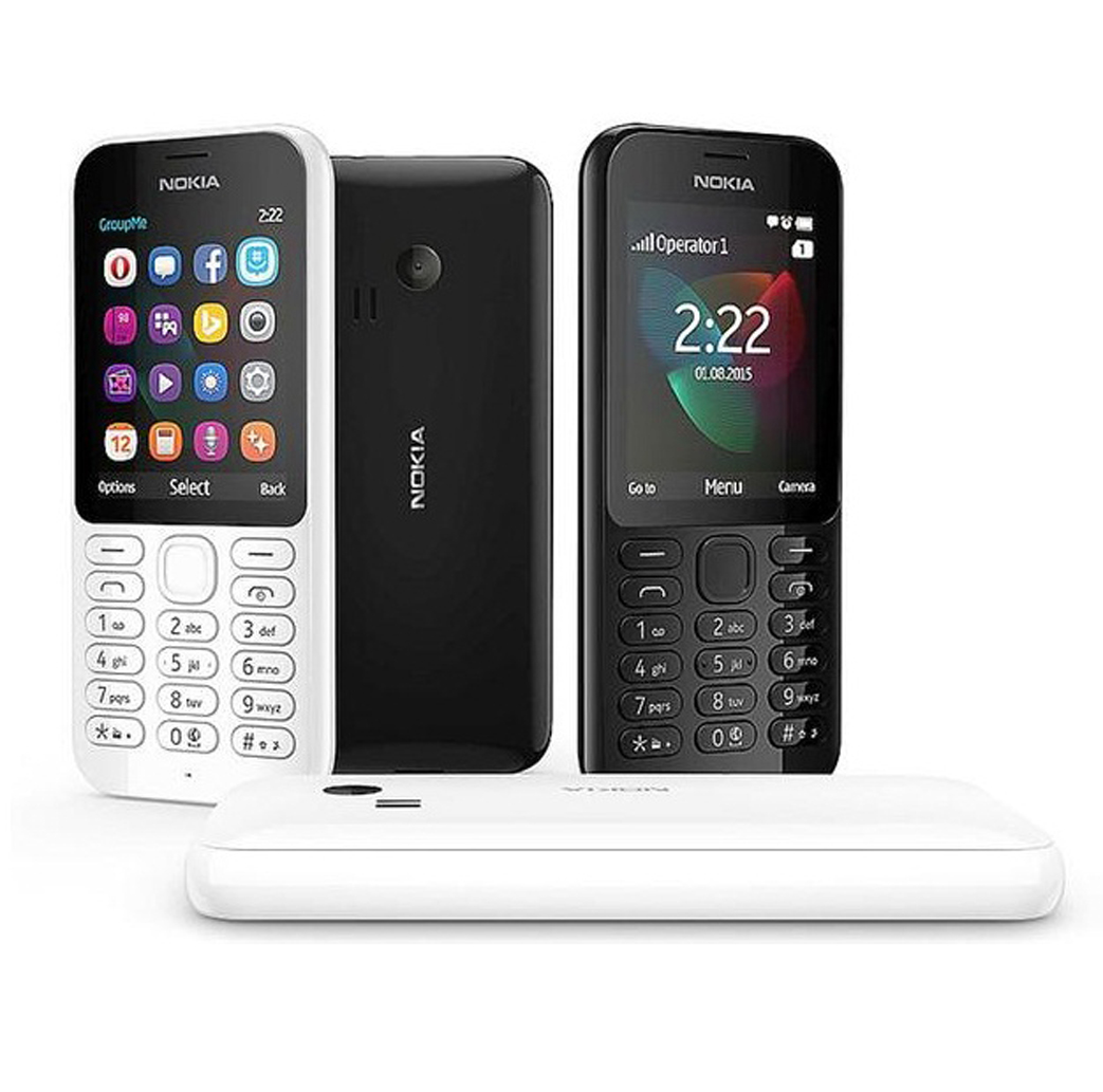 Nokia  222 Dual sim (Black/White)- 2.4Inch/ 2 sim