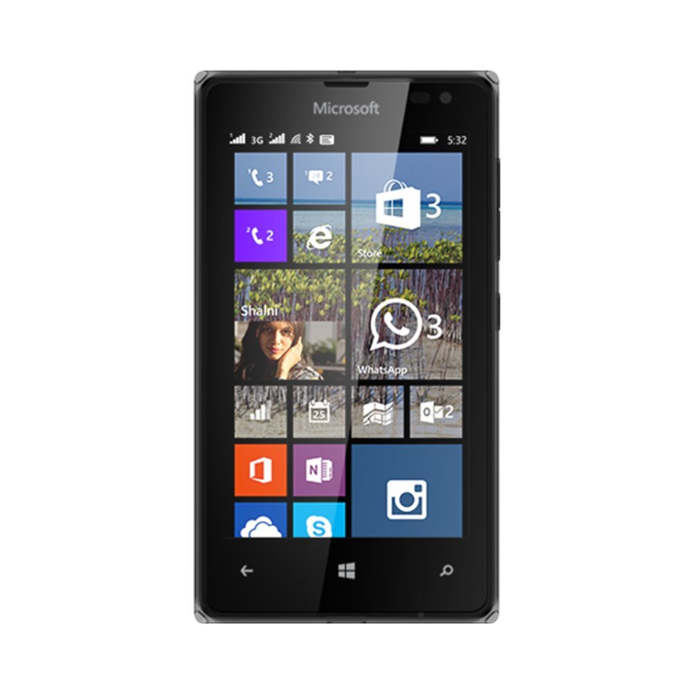 Microsoft Lumia 532 (Black)- 4.0Inch/ 8Gb/ 2 Sim