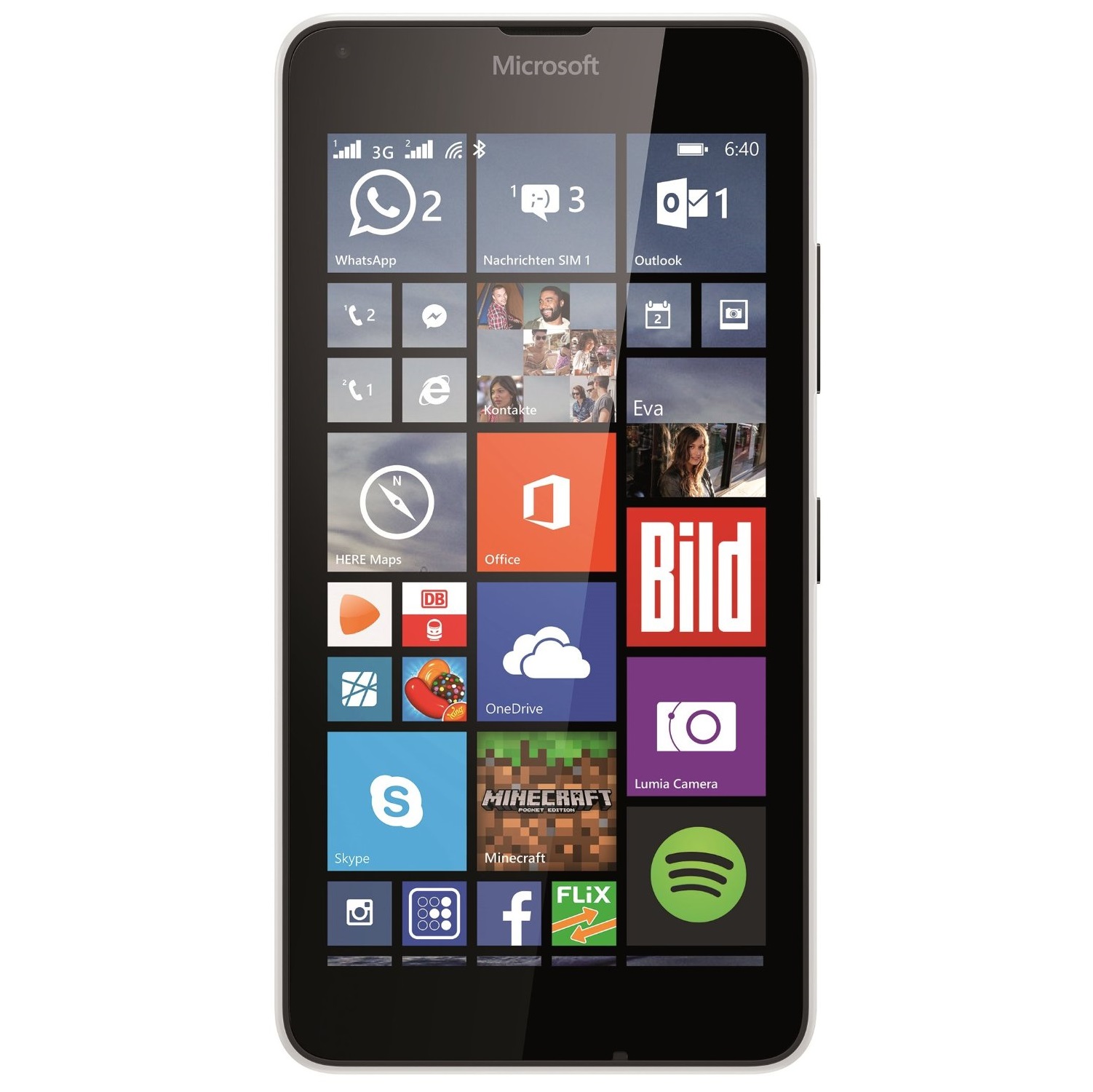 Microsoft Lumia 640 (White)- 5.0Inch/ 8Gb/ 2 Sim