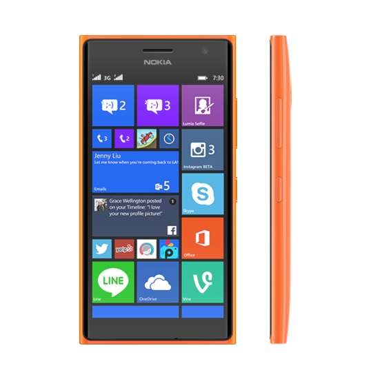 Nokia Lumia 730 (Orange)- 4.7Inch/ 8Gb/ 2 sim