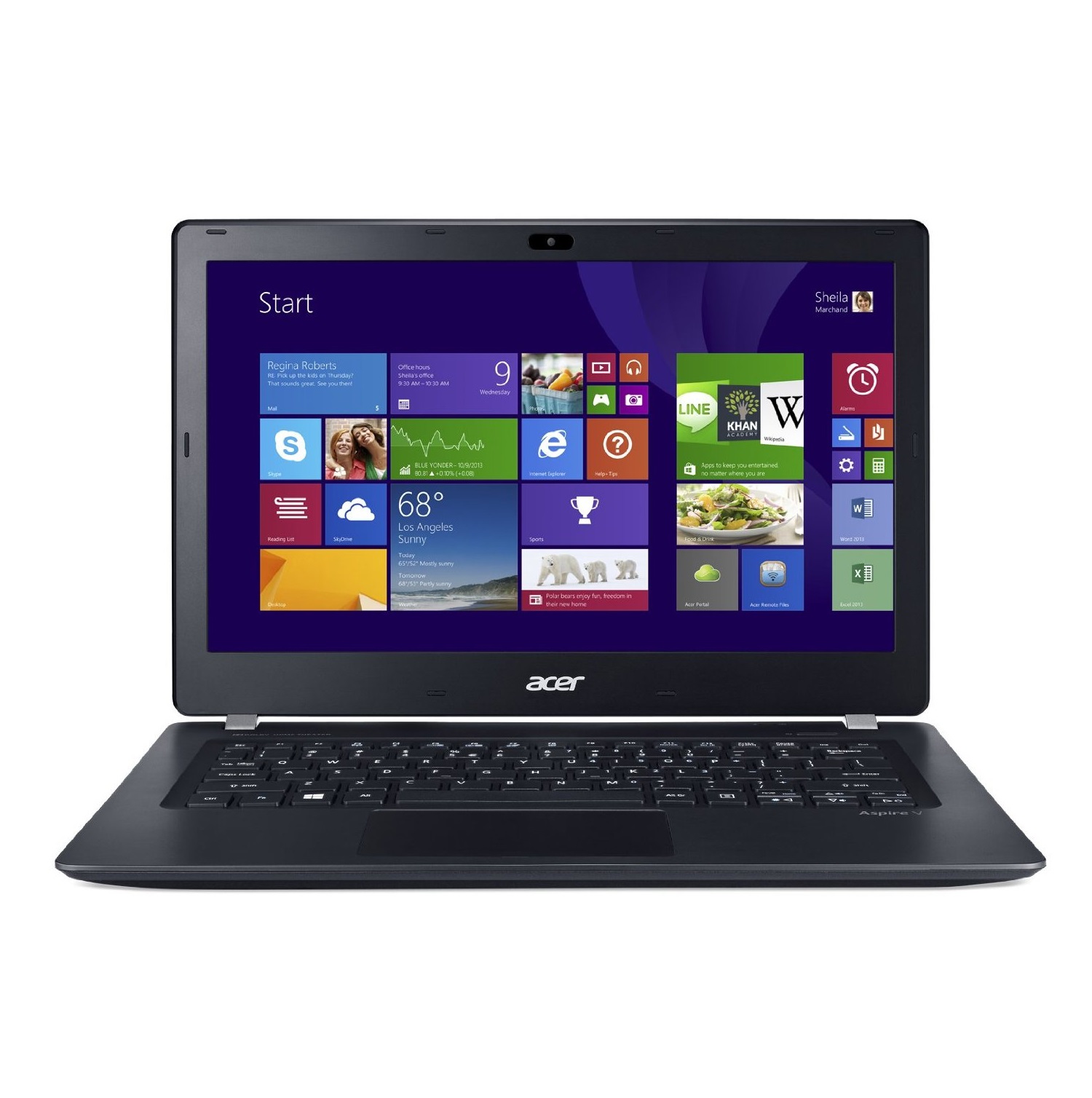 Máy tính xách tay Acer Aspire V3 371-303J NX.MPGSV.008 (Iron)