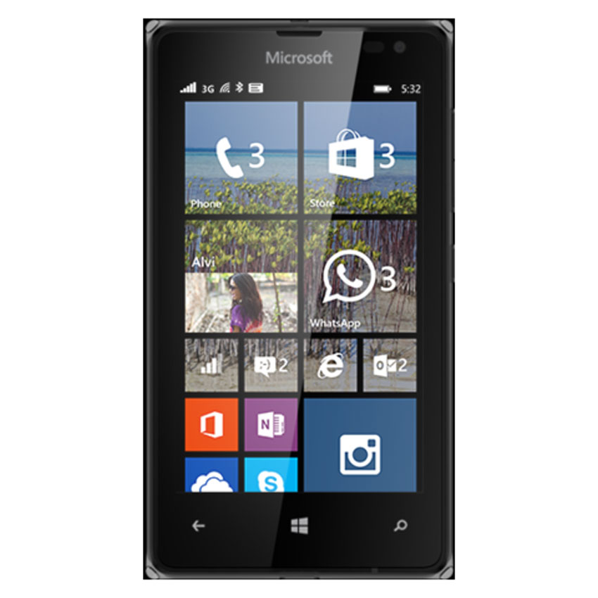 Microsoft Lumia 435 (Black)- 4.0Inch/ 8Gb/ 2 sim