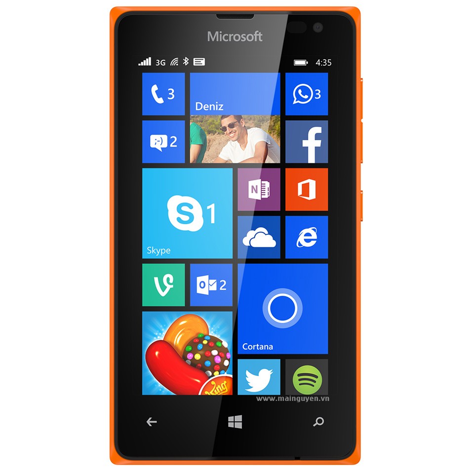 Microsoft  Lumia 435 (Orange)- 4.0Inch/ 8Gb/ 2 sim