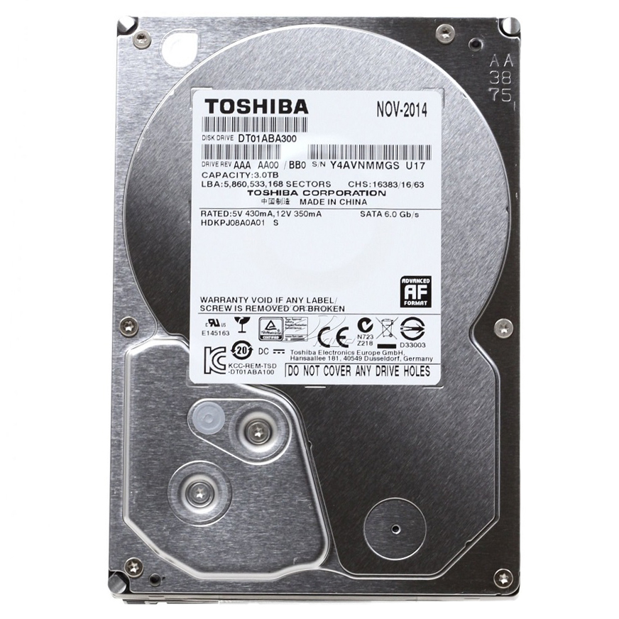Ổ cứng HDD Toshiba  3Tb 5700rpm