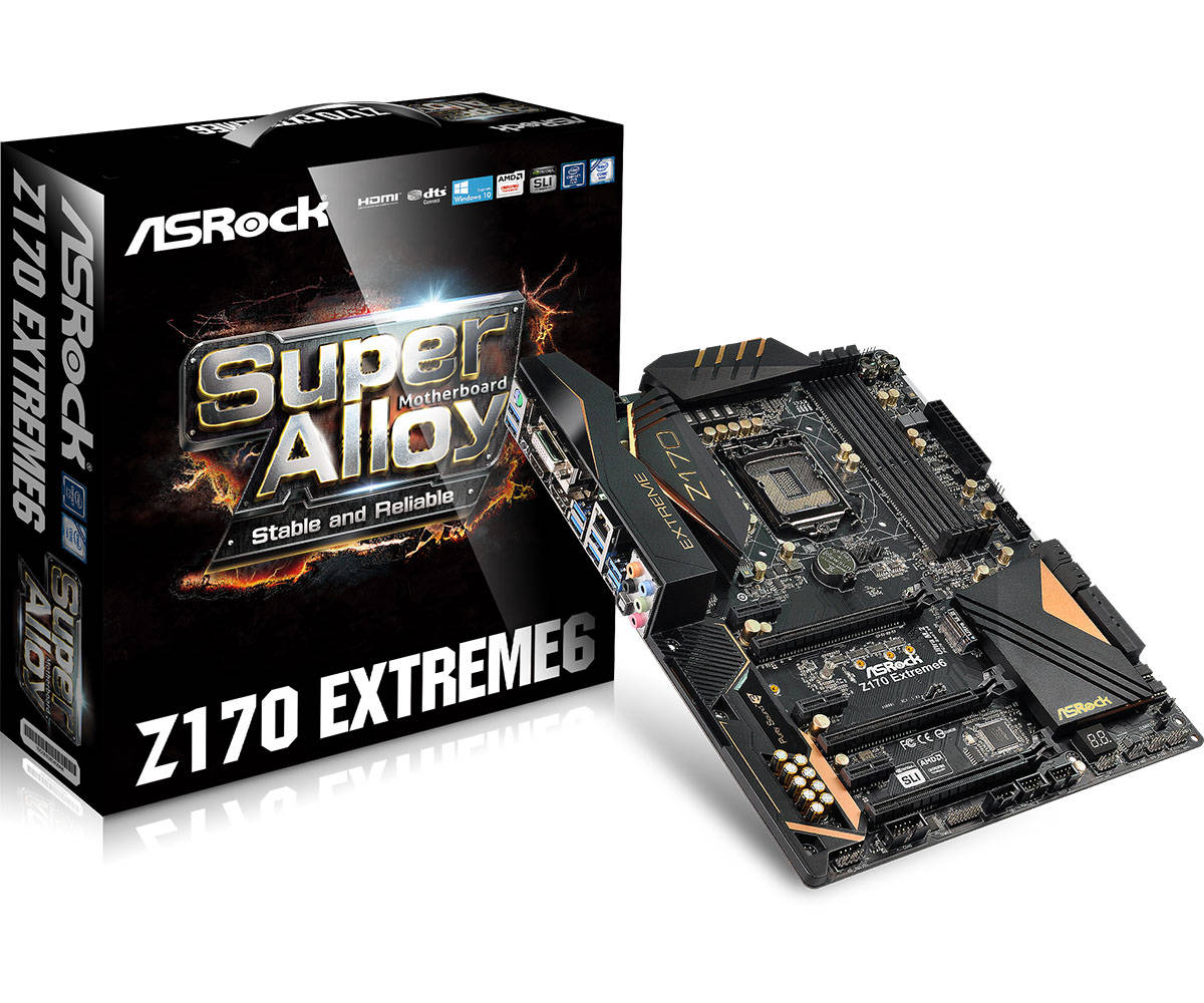 Asrock Z170 Extreme 6 (Chipset Intel Z170/ Socket LGA1151/ VGA onboard)