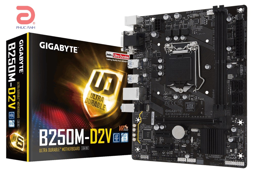 Gigabyte GA-B250M-D2V (Chipset Intel B250/ Socket LGA1151/ VGA onboard)