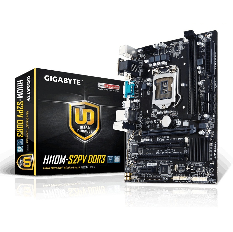 Gigabyte H110M-S2PV DDR3 (Chipset Intel H110/ Socket LGA1151/ VGA onboard)