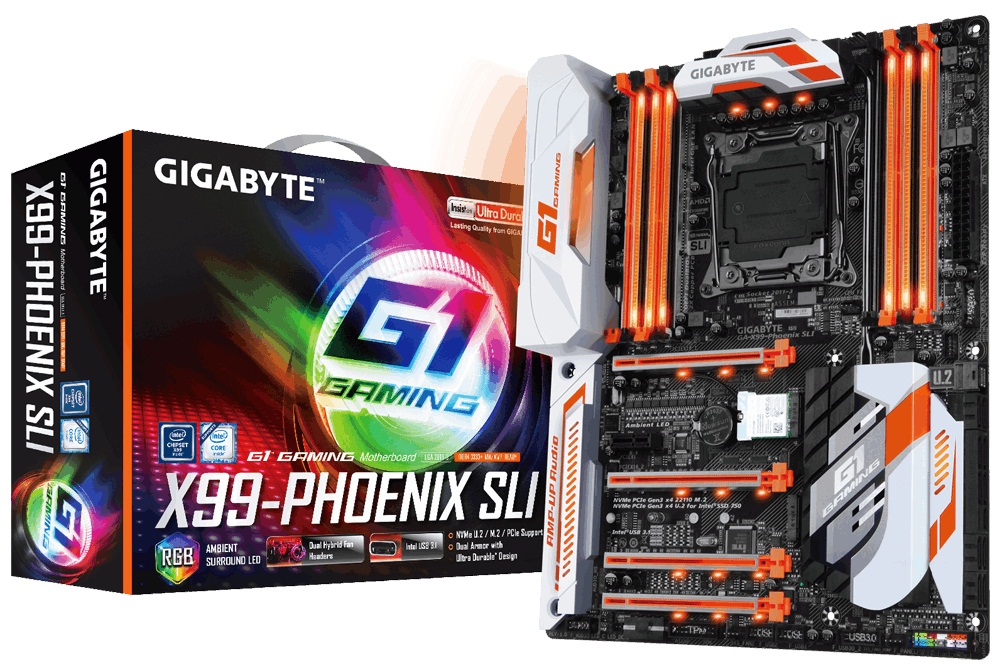 Gigabyte X99-Phoenix SLI (Chipset Intel X99/ Socket LGA2011-3/ Không)