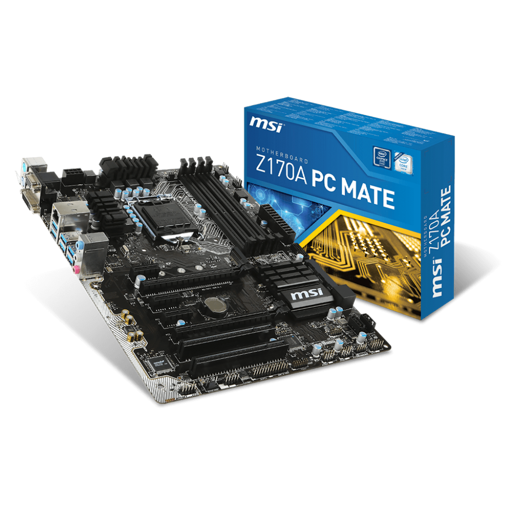 MSI Z170A PC MATE (Chipset Intel Z170/ Socket LGA1151/ VGA onboard)