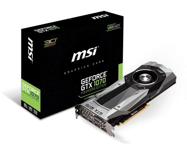 MSI GTX 1070 Founders Edition (NVIDIA Geforce/ 8Gb/ DDR5/ 256Bit)