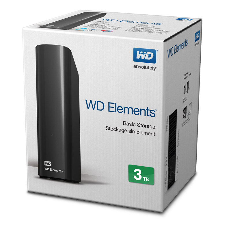 Ổ cứng lắp ngoài Western Digital Element 3Tb 3.5Inch USB3.0